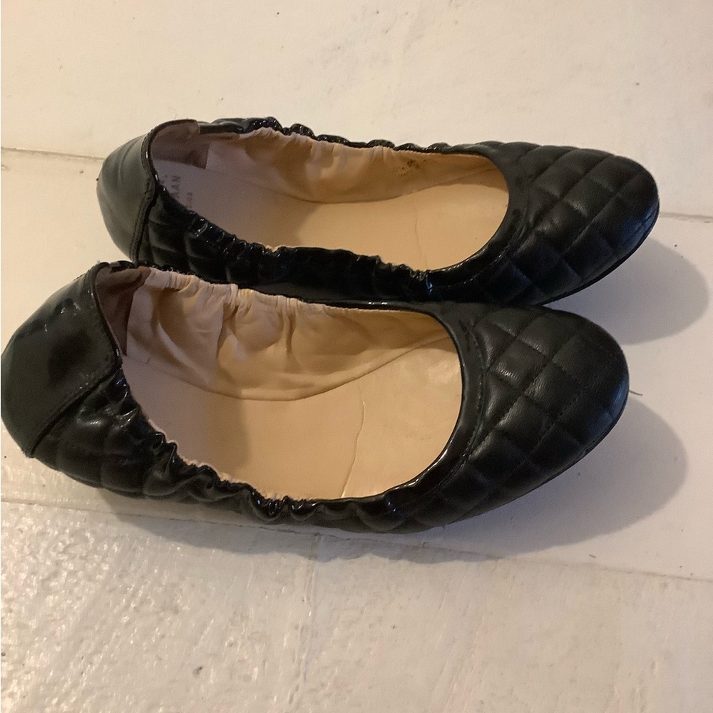 Cole Haan quilted classic leather ballet flats 5.5 6